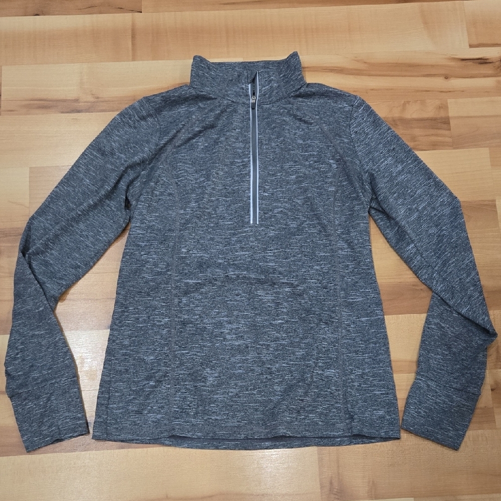 🩶 Xersion Charcoal Heather Quarter-Zip Pullover